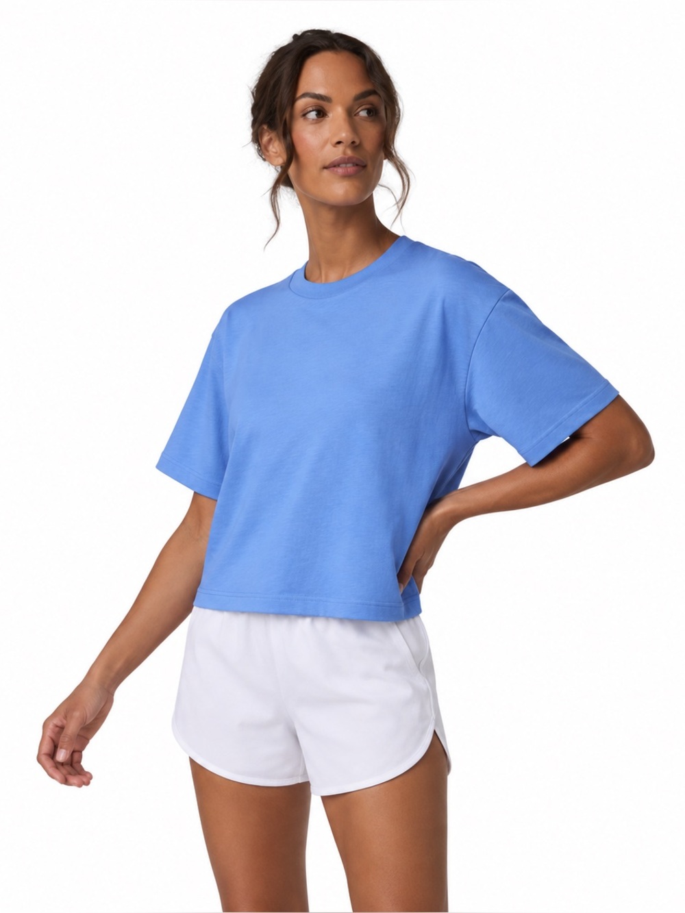 Vuori Women's Energy Tee  #VW1321 Blue Heather Medium